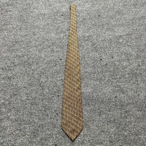 Ferrell Reed Nordstrom Tie Mens One Size Brown Silk Geometric Slim Skinny USA